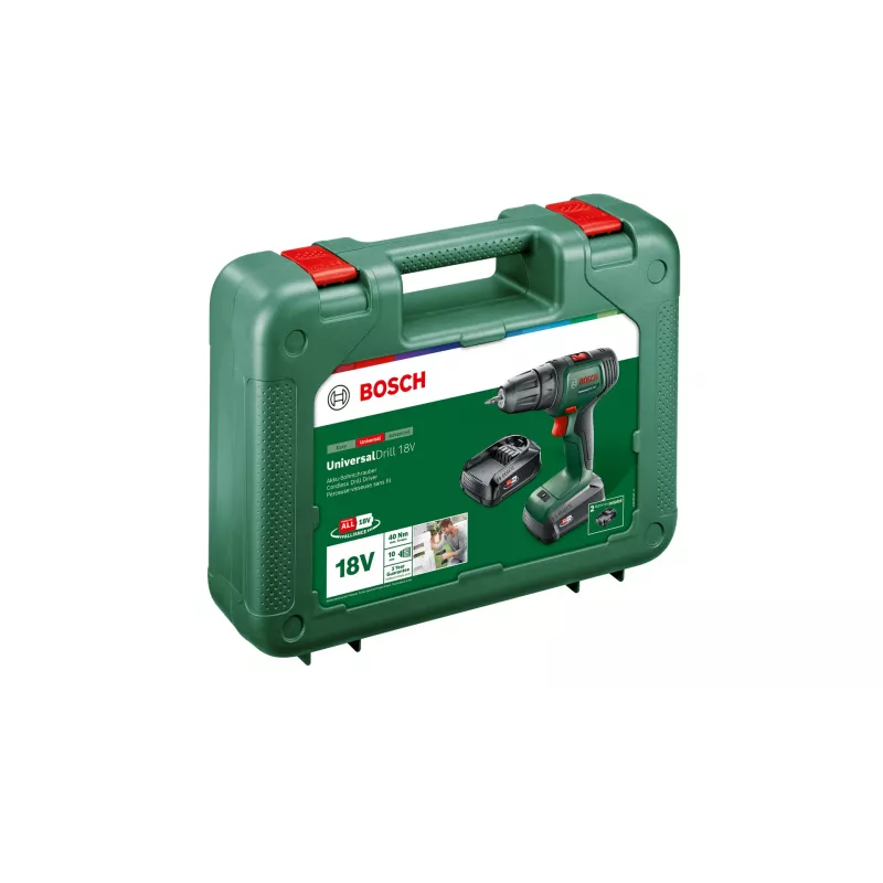 Bosch UniversalDrill 18V 1450 RPM beznarzędziowy 1.2 kg Czarny, Zielony
