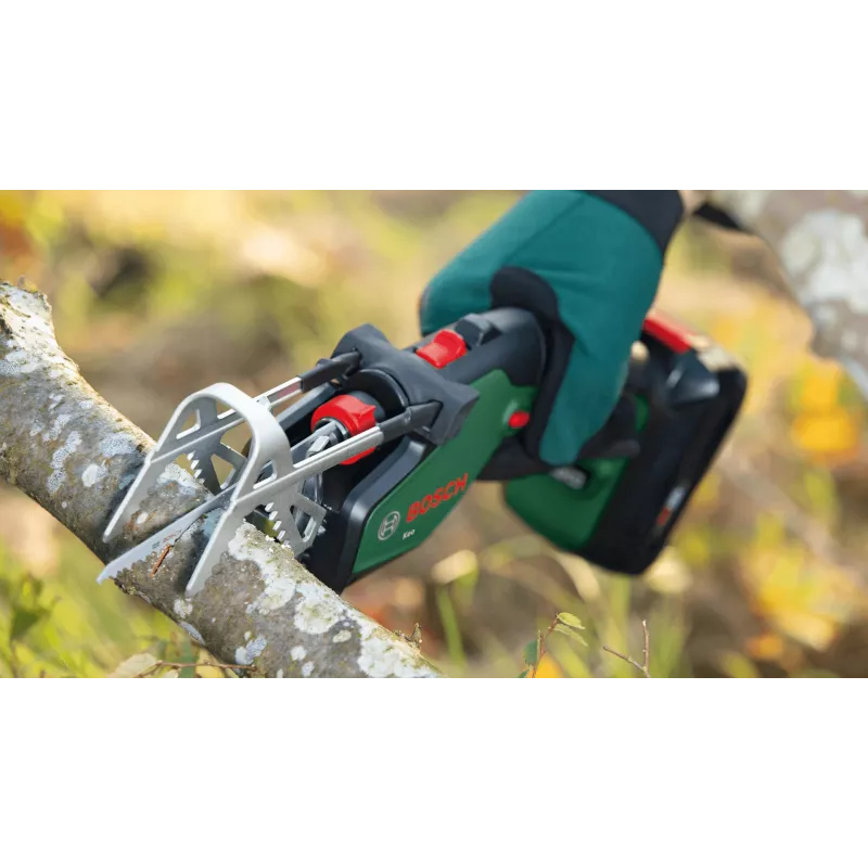 Bezprzewodowa pilarka szablasta Bosch Keo 2300 spm, 18 V, 2 Ah, 2300 spm, skok 115 mm, waga 1,4 kg