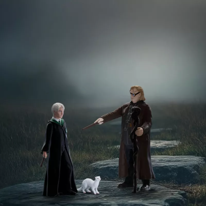 Zestaw figurek Schleich Wizarding World: Szalonooki Moody i Draco Malfoy z fretką