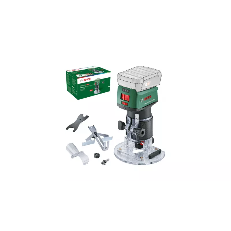 Bosch AdvancedTrimRouter 18V-8, 8 mm, 30000 RPM, zielony, akumulatorowa, 1,1 kg, 160 mm