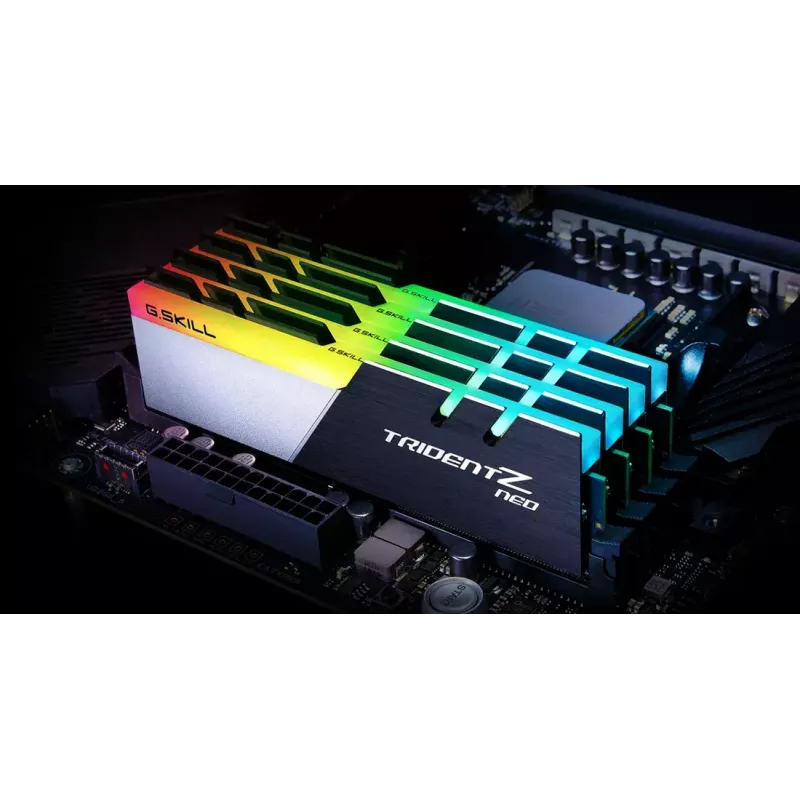 DIMM 16 GB DDR4-3200 (2x 8 GB) Dual-Kit, Arbeitsspeicher schwarz/weiß, F4-3200C16D-16GTZN, Trident Z Neo, INTEL XMP