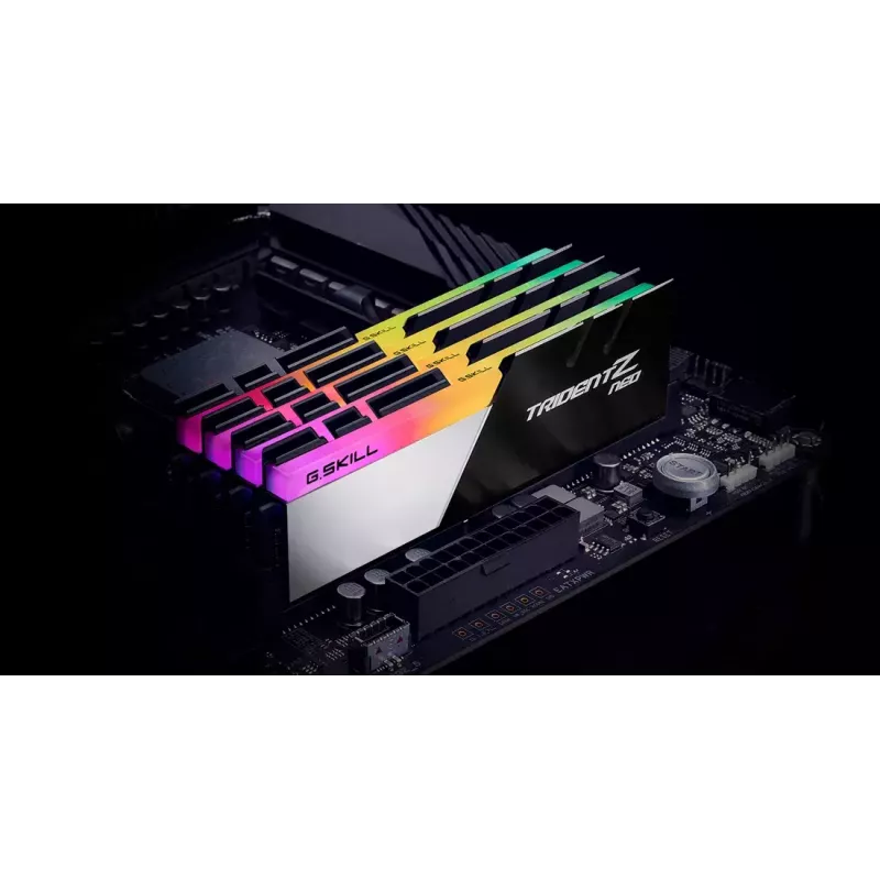 DIMM 16 GB DDR4-3200 (2x 8 GB) Dual-Kit, Arbeitsspeicher schwarz/weiß, F4-3200C16D-16GTZN, Trident Z Neo, INTEL XMP