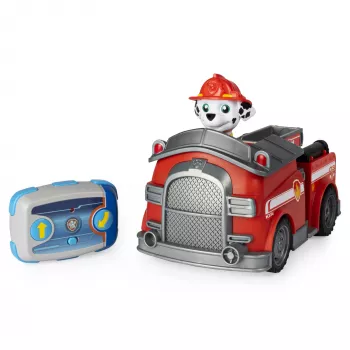 PAW Patrol , Marshall Zdalnie Sterowany Wóz Strażacki z Dwukierunkowym Sterowaniem, dla Dzieci od 3 lat