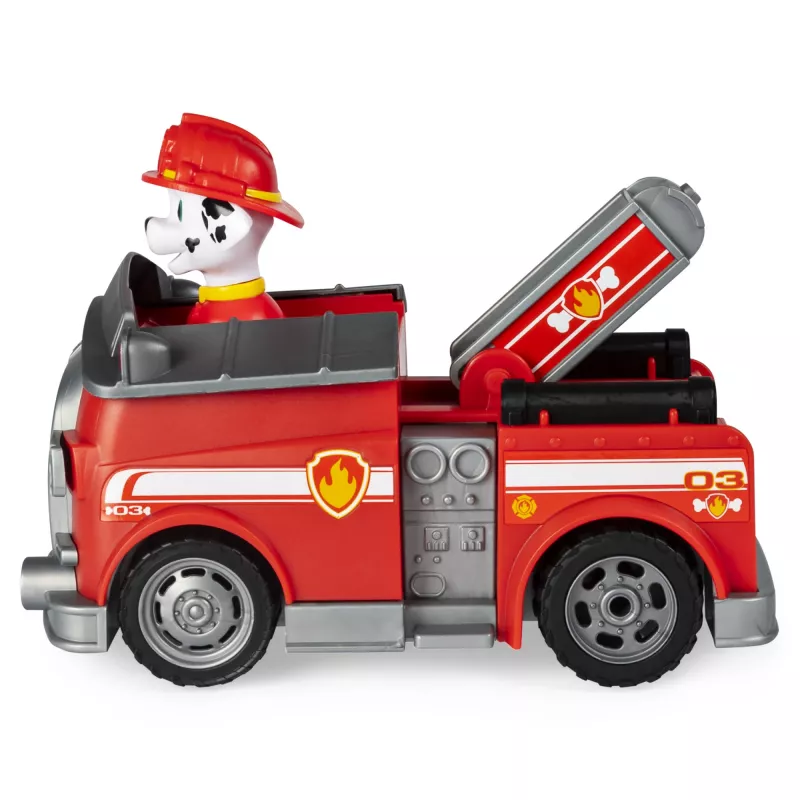PAW Patrol , Marshall Zdalnie Sterowany Wóz Strażacki z Dwukierunkowym Sterowaniem, dla Dzieci od 3 lat