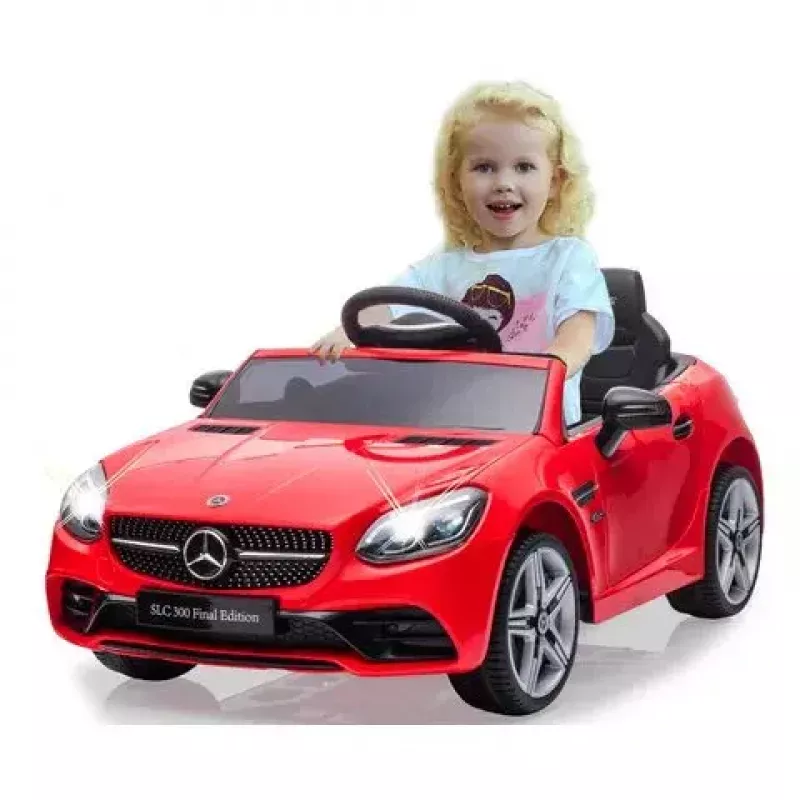 Samochód na akumulator Jamara Mercedes-Benz SLC zasilany bateriami 12V Czerwony