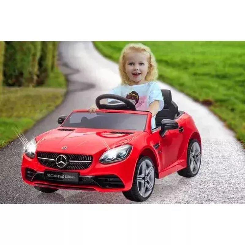 Samochód na akumulator Jamara Mercedes-Benz SLC zasilany bateriami 12V Czerwony