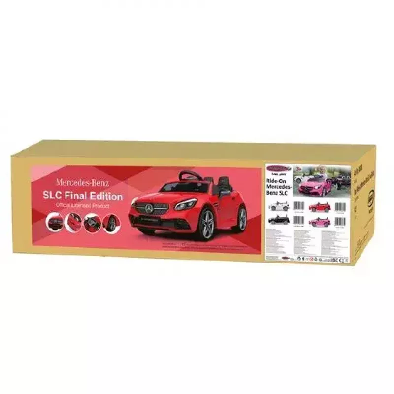 Samochód na akumulator Jamara Mercedes-Benz SLC zasilany bateriami 12V Czerwony