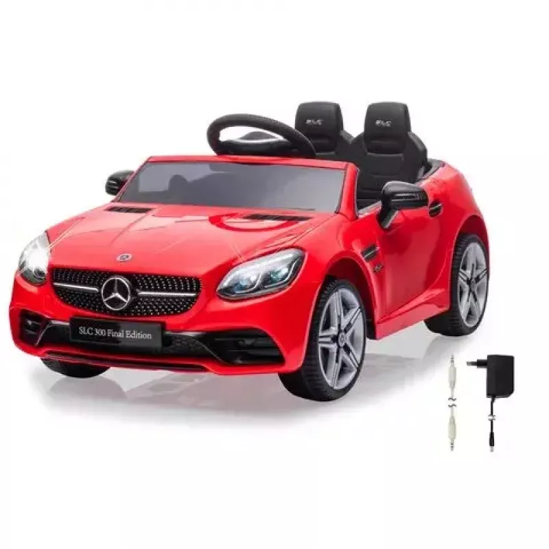 Samochód na akumulator Jamara Mercedes-Benz SLC zasilany bateriami 12V Czerwony