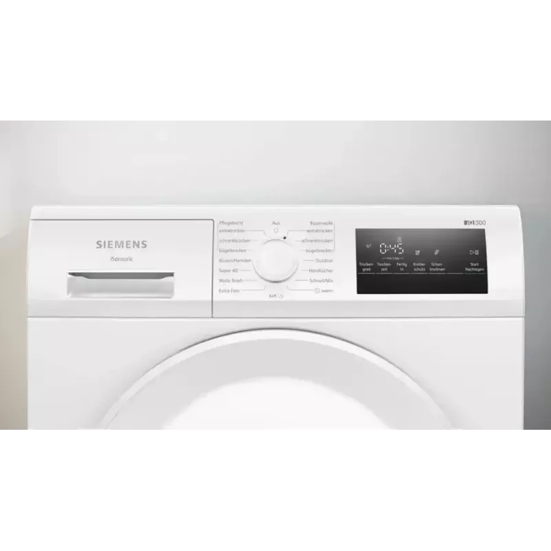 Suszarka bębnowa Siemens iQ300 WT43H004 Wolnostojąca Ładowanie od przodu 8 kg Biała