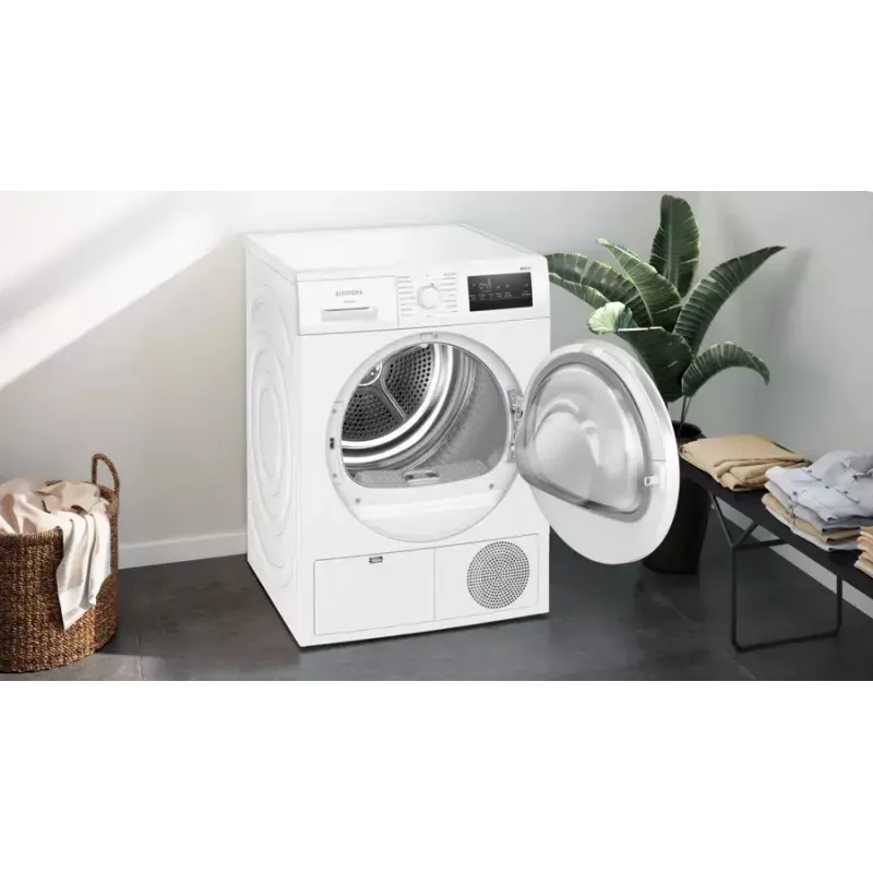 Suszarka bębnowa Siemens iQ300 WT43H004 Wolnostojąca Ładowanie od przodu 8 kg Biała
