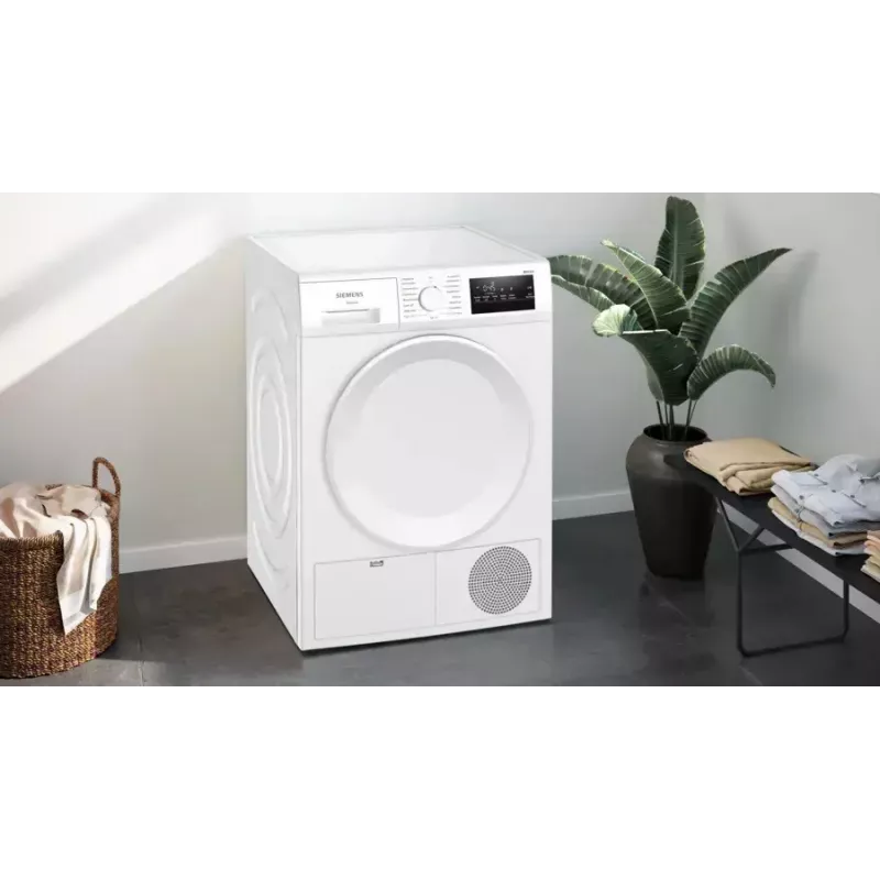 Suszarka bębnowa Siemens iQ300 WT43H004 Wolnostojąca Ładowanie od przodu 8 kg Biała