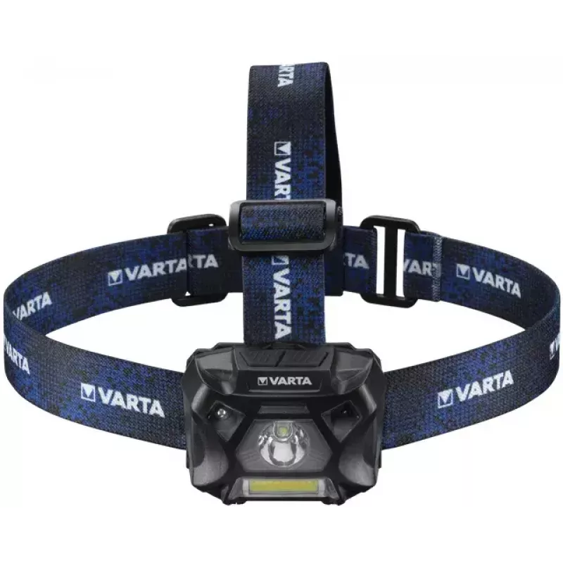 Latarka na głowę Varta WORK FLEX MOTION SENSOR H20 czarna niebieska LED 150 lm 20 h