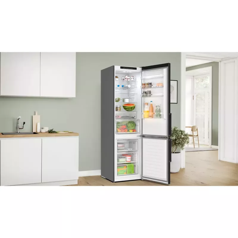 Bosch Serie 4 KGN39VXCT lodówko-zamrażarka wolnostojąca 363 L szary