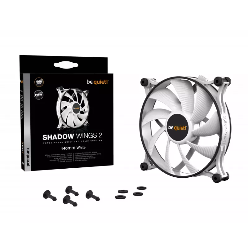 Wentylator be quiet! Shadow Wings 2 140mm PWM biały