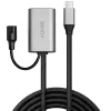 Lindy 5m USB 3.2 Gen 1 C/A Active Extension, 5 m, USB C, USB A, USB 3.2 Gen 1 (3.1 Gen 1), Srebrny