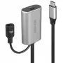 Lindy 5m USB 3.2 Gen 1 C/C Active Extension, 5 m, USB C, USB C, USB 3.2 Gen 1 (3.1 Gen 1), 5 Gbit/s, czarny