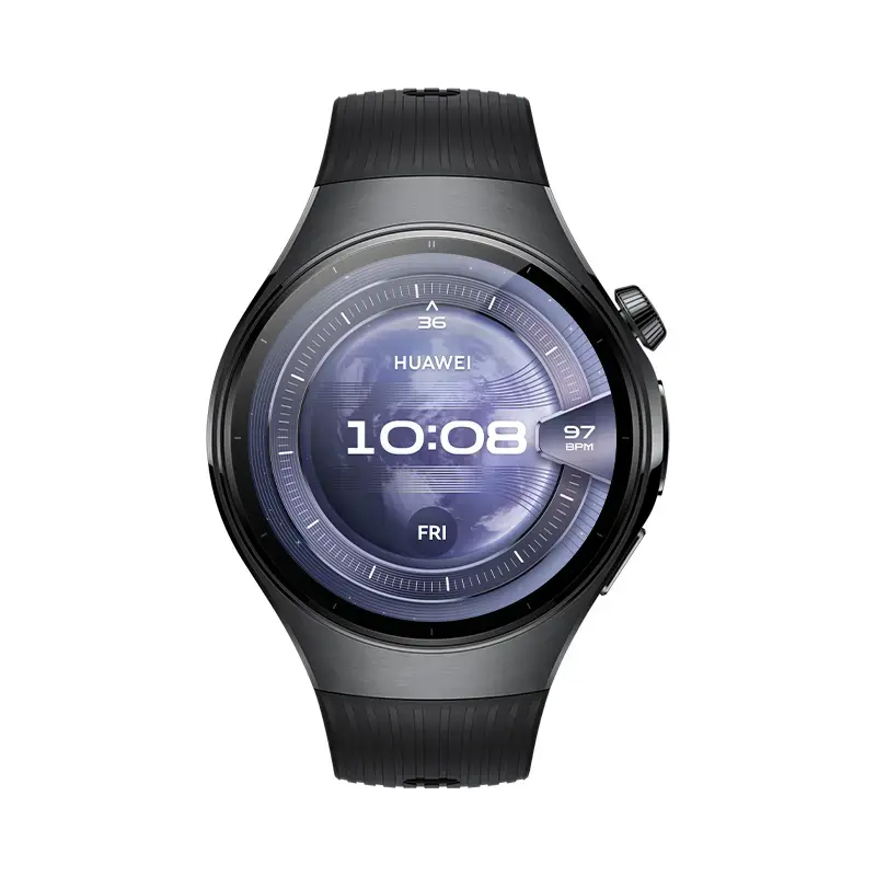 Smartwatch HUAWEI WATCH 5 — okrągły 46 mm, wyświetlacz 1,38 cala, GPS, Bluetooth, sieć komórkowa, czarny
