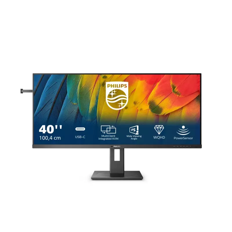 Philips 5000 series 40B1U5600/00 monitor komputerowy 101,6 cm (40 cali) 3440 x 1440 pikseli Wide Quad HD LCD Czarny