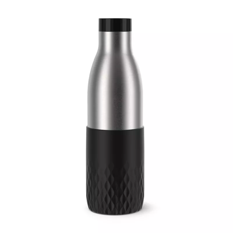 EMSA Bludrop Sleeve N3111100 butelka do picia Codzienne użytkowanie 700 ml Stal nierdzewna Czarny, Stal nierdzewna