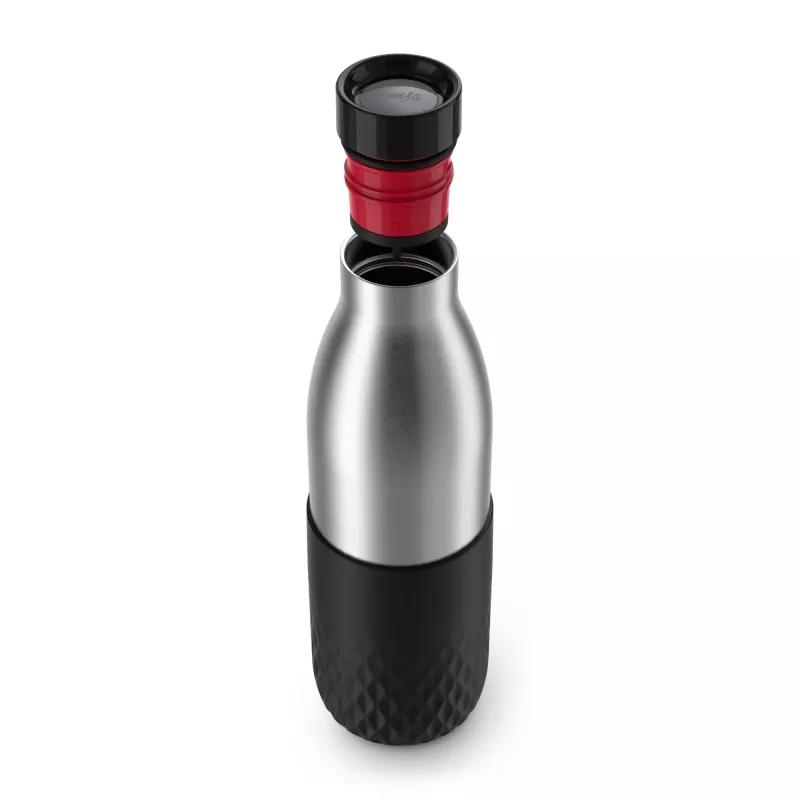EMSA Bludrop Sleeve N3111100 butelka do picia Codzienne użytkowanie 700 ml Stal nierdzewna Czarny, Stal nierdzewna