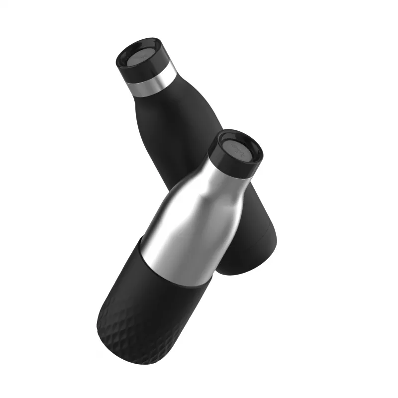 EMSA Bludrop Sleeve N3111100 butelka do picia Codzienne użytkowanie 700 ml Stal nierdzewna Czarny, Stal nierdzewna