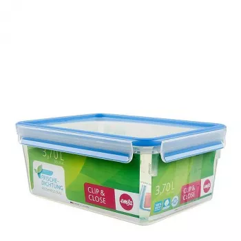 Pojemnik do przechowywania żywności EMSA 508546 Prostokątny Box 3,7 L Przezroczysty 6 szt.
