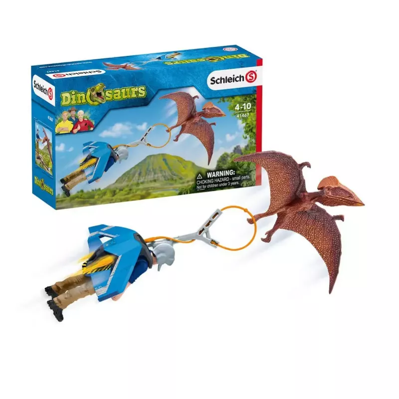Zestaw zabawek Schleich Dinosaurs Jetpack Chase