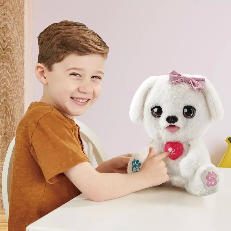 Pluszowa zabawka VTech Schlecki, milutki szczeniaczek — interaktywny pluszowy szczeniaczek VTech