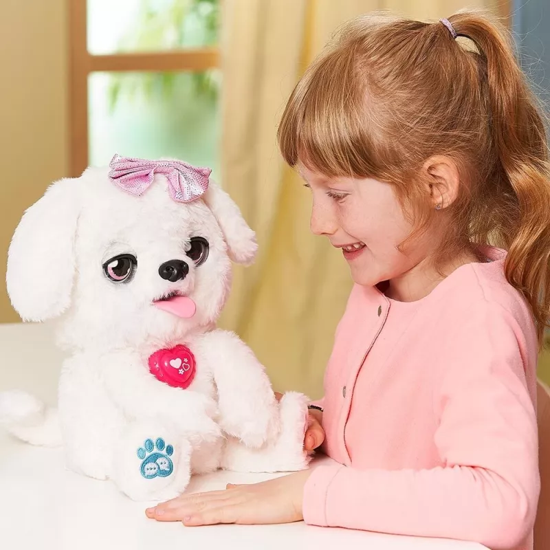Pluszowa zabawka VTech Schlecki, milutki szczeniaczek — interaktywny pluszowy szczeniaczek VTech