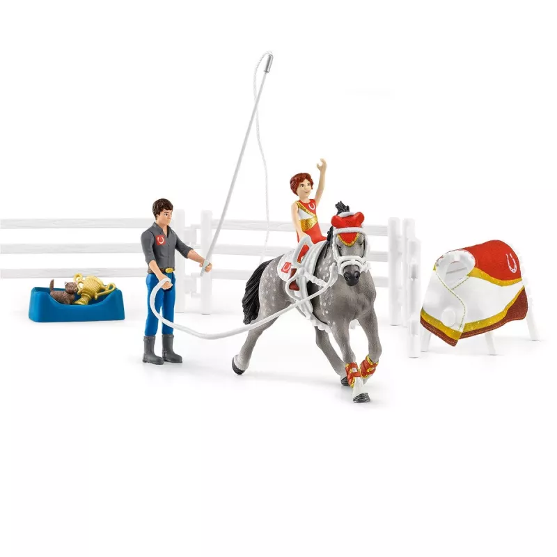 Zestaw zabawkowy Schleich HORSE CLUB Zestaw do woltigiery Mii