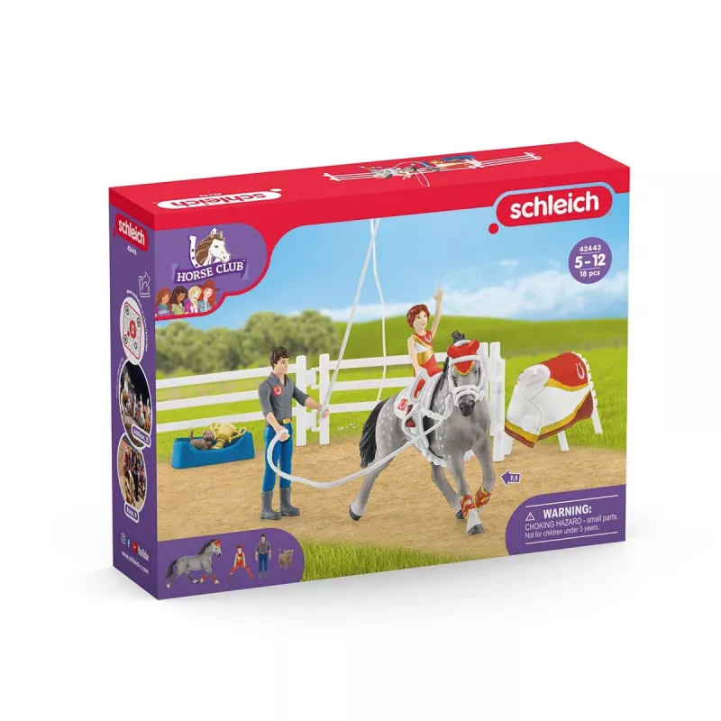 Zestaw zabawkowy Schleich HORSE CLUB Zestaw do woltigiery Mii