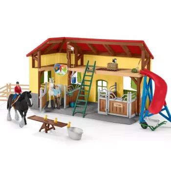 schleich FARM WORLD Stajnia dla koni, Farma, Zwierzęta gospodarskie / zabawki rolnicze, 3 lat(a), Wielokolorowy, Plastik