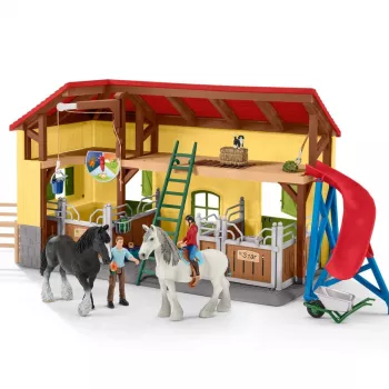 schleich FARM WORLD Stajnia dla koni, Farma, Zwierzęta gospodarskie / zabawki rolnicze, 3 lat(a), Wielokolorowy, Plastik