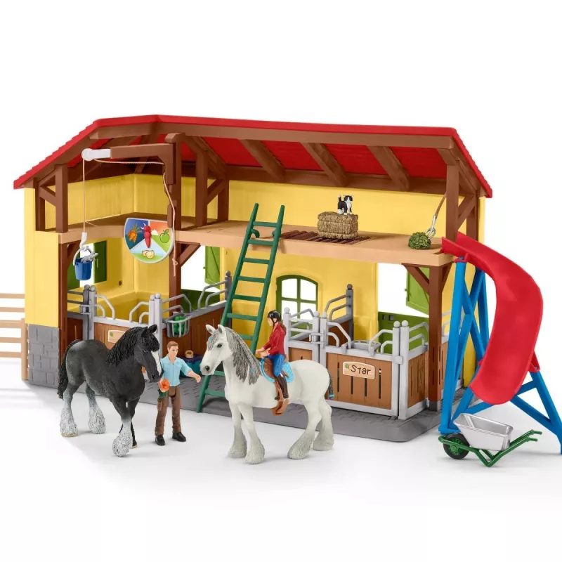 schleich FARM WORLD Stajnia dla koni, Farma, Zwierzęta gospodarskie / zabawki rolnicze, 3 lat(a), Wielokolorowy, Plastik