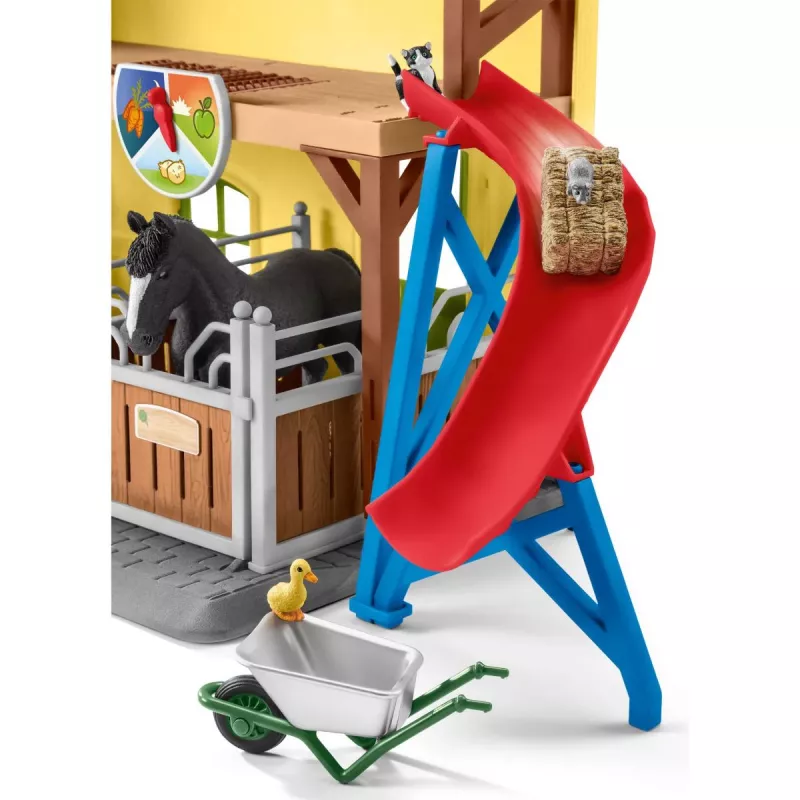 schleich FARM WORLD Stajnia dla koni, Farma, Zwierzęta gospodarskie / zabawki rolnicze, 3 lat(a), Wielokolorowy, Plastik