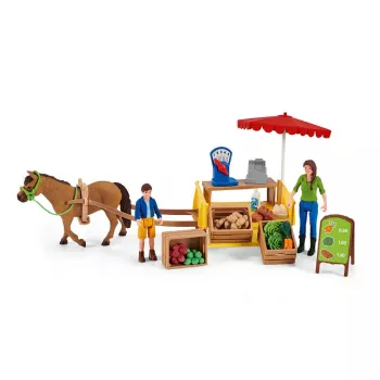 Mobilny Stragan Farm Life Słoneczny Dzień Schleich 42528