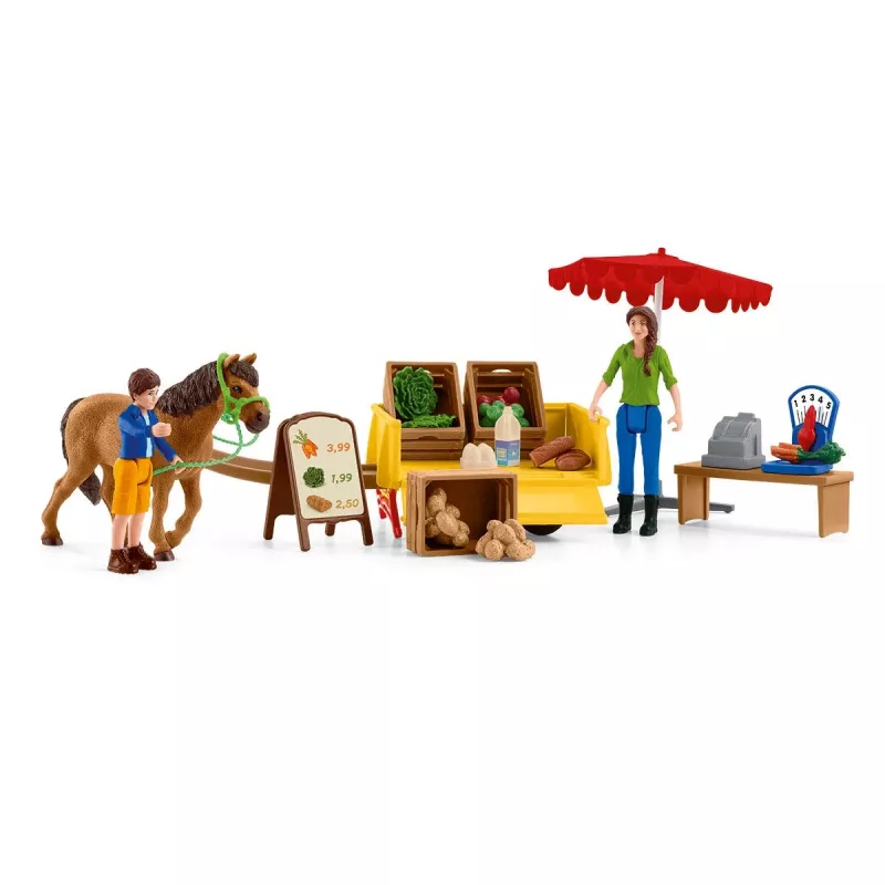 Mobilny Stragan Farm Life Słoneczny Dzień Schleich 42528
