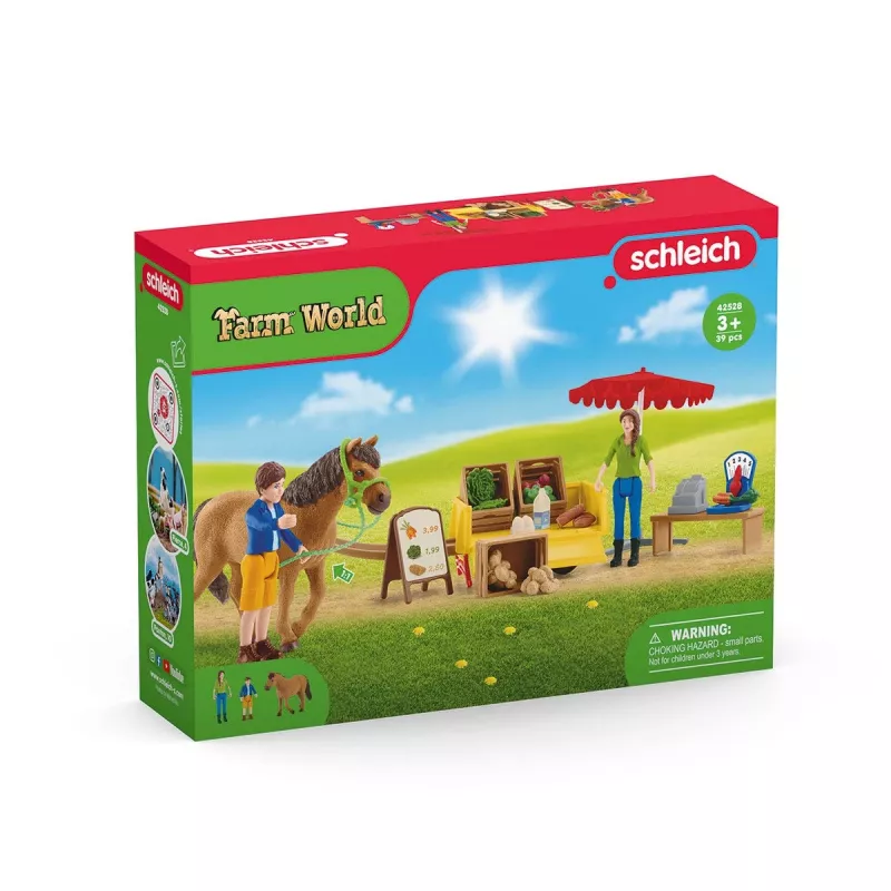 Mobilny Stragan Farm Life Słoneczny Dzień Schleich 42528