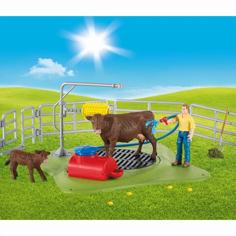 Farm Schleich FARM WORLD Wesoła Myjnia dla Krów