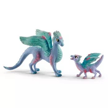 Figurki Schleich BAYALA Matka smok kwiatowy i dziecko