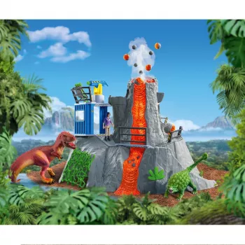 Zwierzę Schleich Dinozaury Wulkaniczna Baza Ekspedycyjna Wielokolorowa 42564