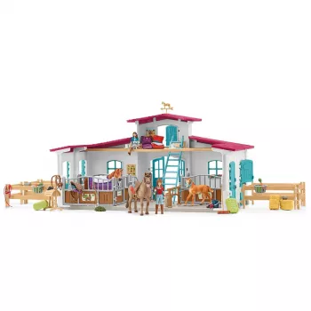 schleich HORSE CLUB Lakeside Riding Center, Farma, Stajnia dla koni, Konie, 5 lat, Wielokolorowy, Plastik