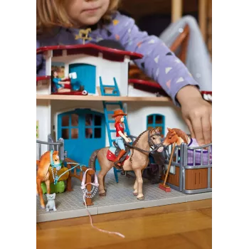 schleich HORSE CLUB Lakeside Riding Center, Farma, Stajnia dla koni, Konie, 5 lat, Wielokolorowy, Plastik