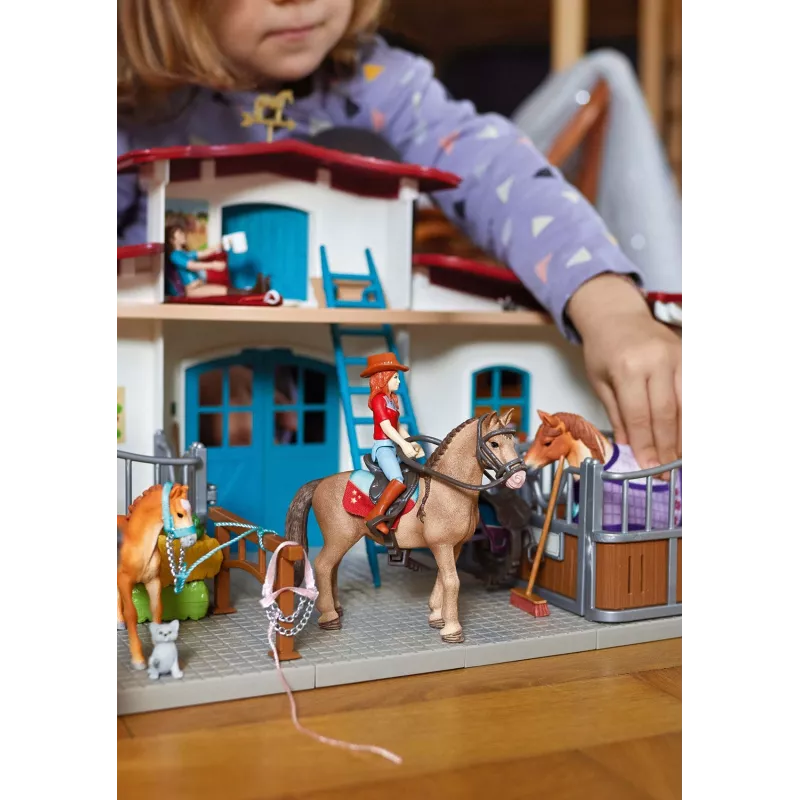 schleich HORSE CLUB Lakeside Riding Center, Farma, Stajnia dla koni, Konie, 5 lat, Wielokolorowy, Plastik
