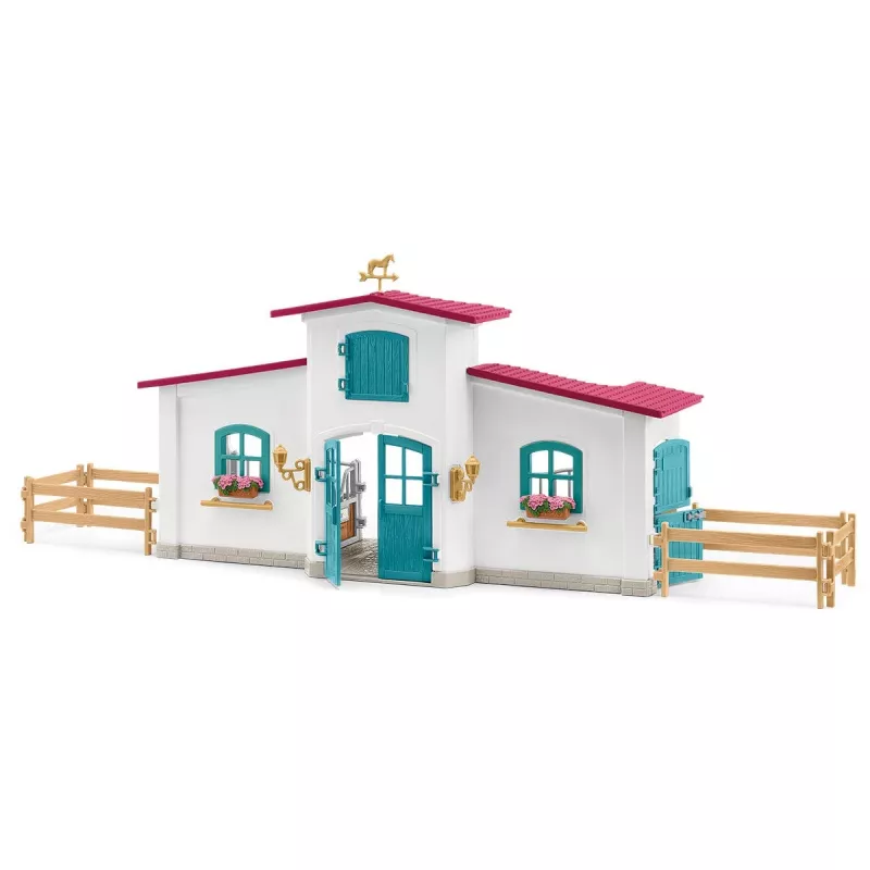 schleich HORSE CLUB Lakeside Riding Center, Farma, Stajnia dla koni, Konie, 5 lat, Wielokolorowy, Plastik
