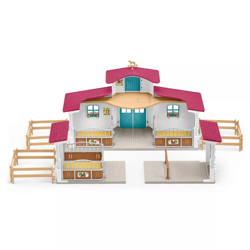 schleich HORSE CLUB Lakeside Riding Center, Farma, Stajnia dla koni, Konie, 5 lat, Wielokolorowy, Plastik