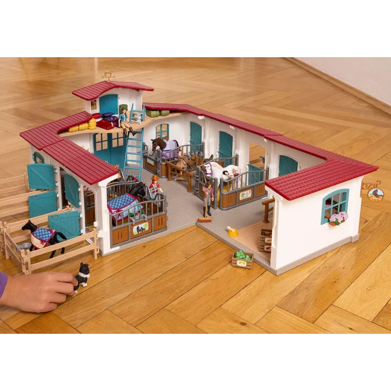 schleich HORSE CLUB Lakeside Riding Center, Farma, Stajnia dla koni, Konie, 5 lat, Wielokolorowy, Plastik