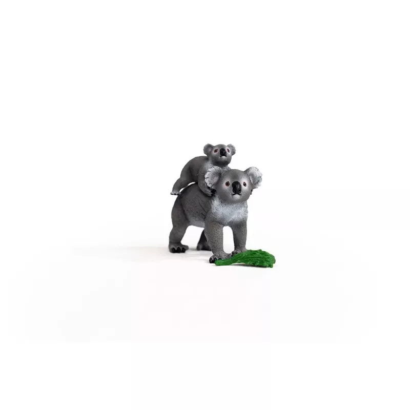 Schleich WILD LIFE Matka koala z młodym 42566 zielono-szary