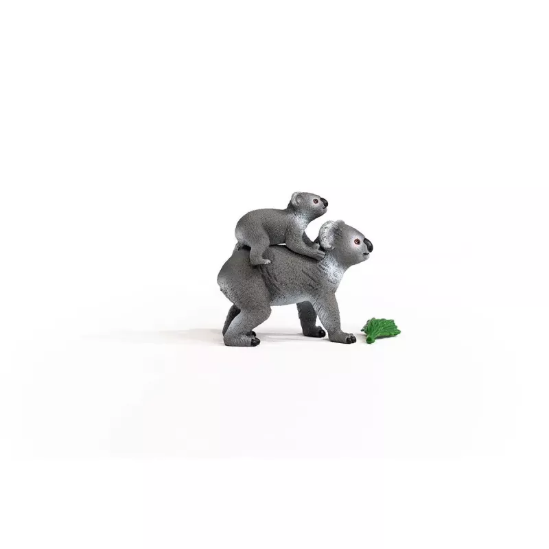 Schleich WILD LIFE Matka koala z młodym 42566 zielono-szary