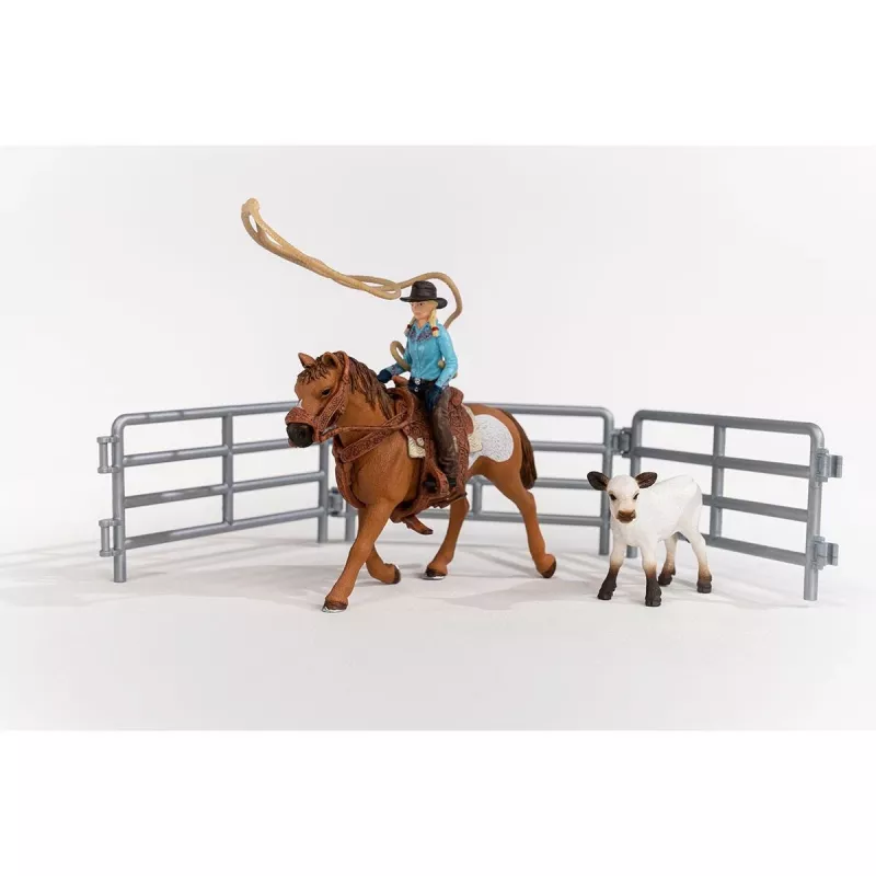 schleich Cowgirl Team Roping Fun, 3 lat(a), Wielokolorowy